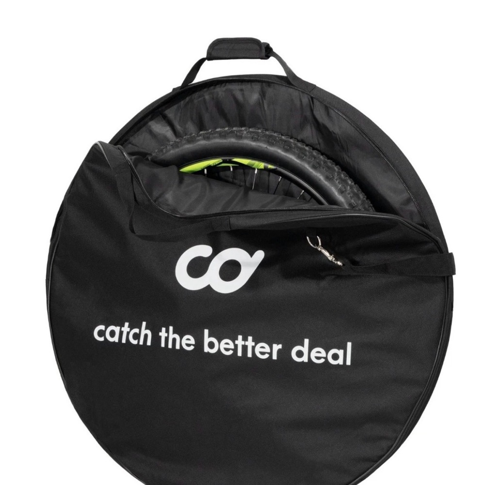 Black Round Wheel Carry Bag - Bike Travel Case